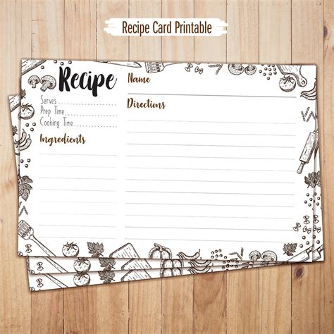 recipe cards 4x6